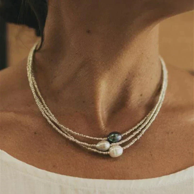 Jessie™ - Necklace with Natural Pearls