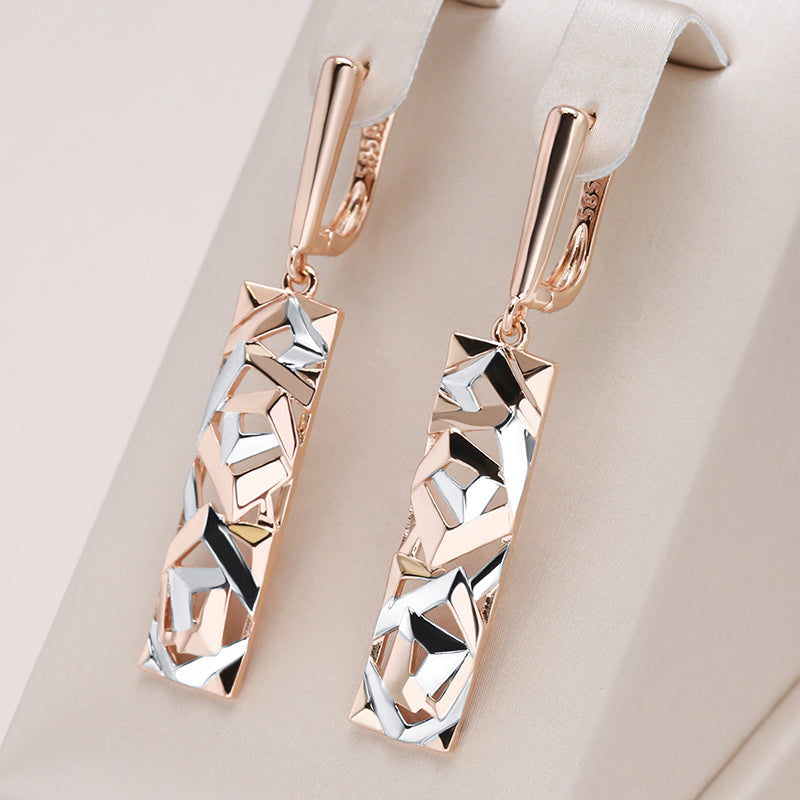 Tessa™ - rose gold-plated long earrings