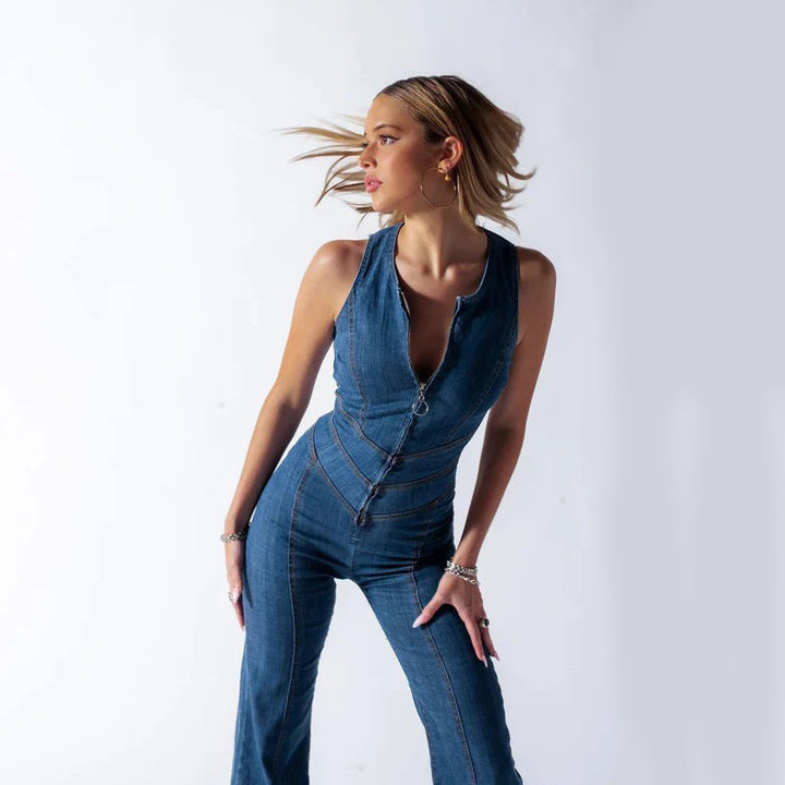 Roxanne™ | Denim Style & Comfort Jumpsuit