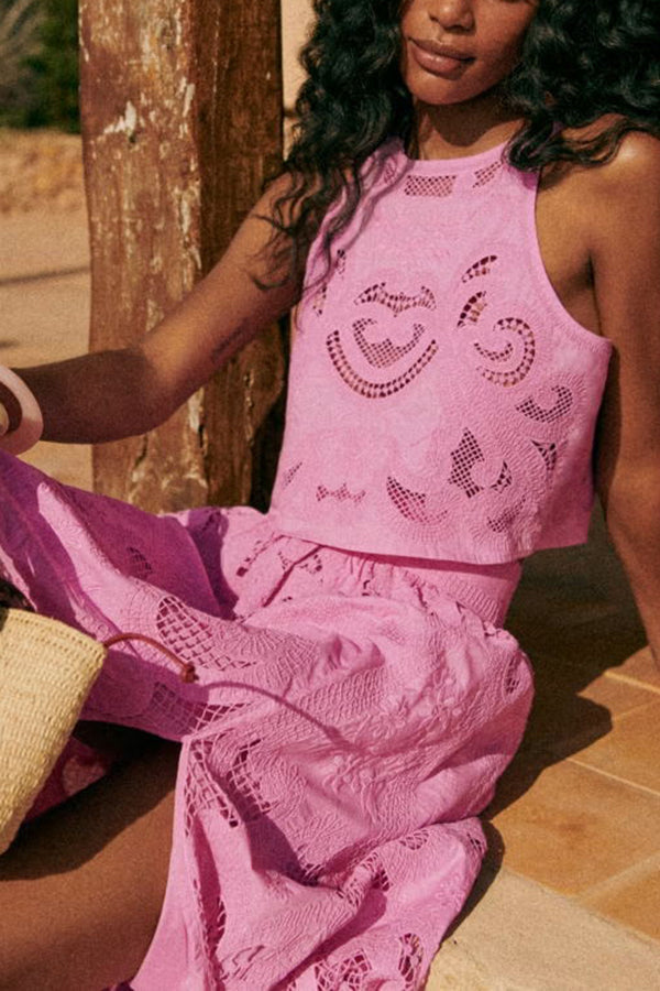 Moise™ | Women's Pink Lace Set