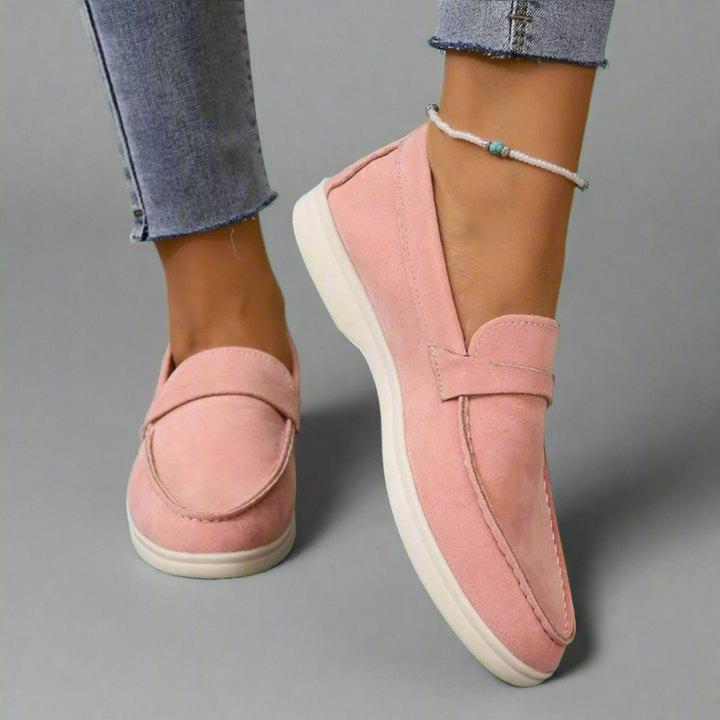 Hannah | Handcrafted Elegant Suede Moccasins