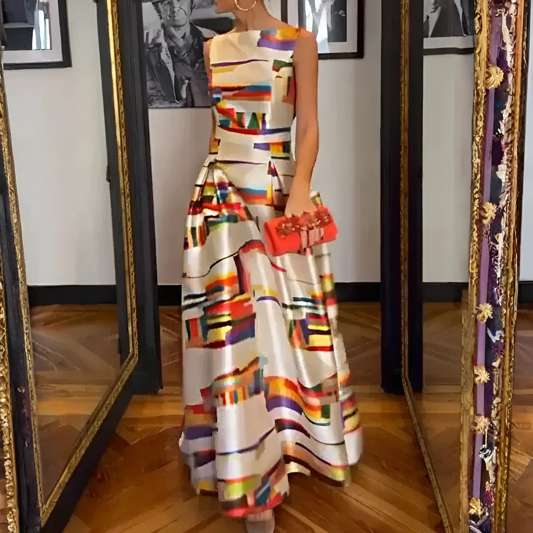 Isabeau™ | Geometric Maxi Dress