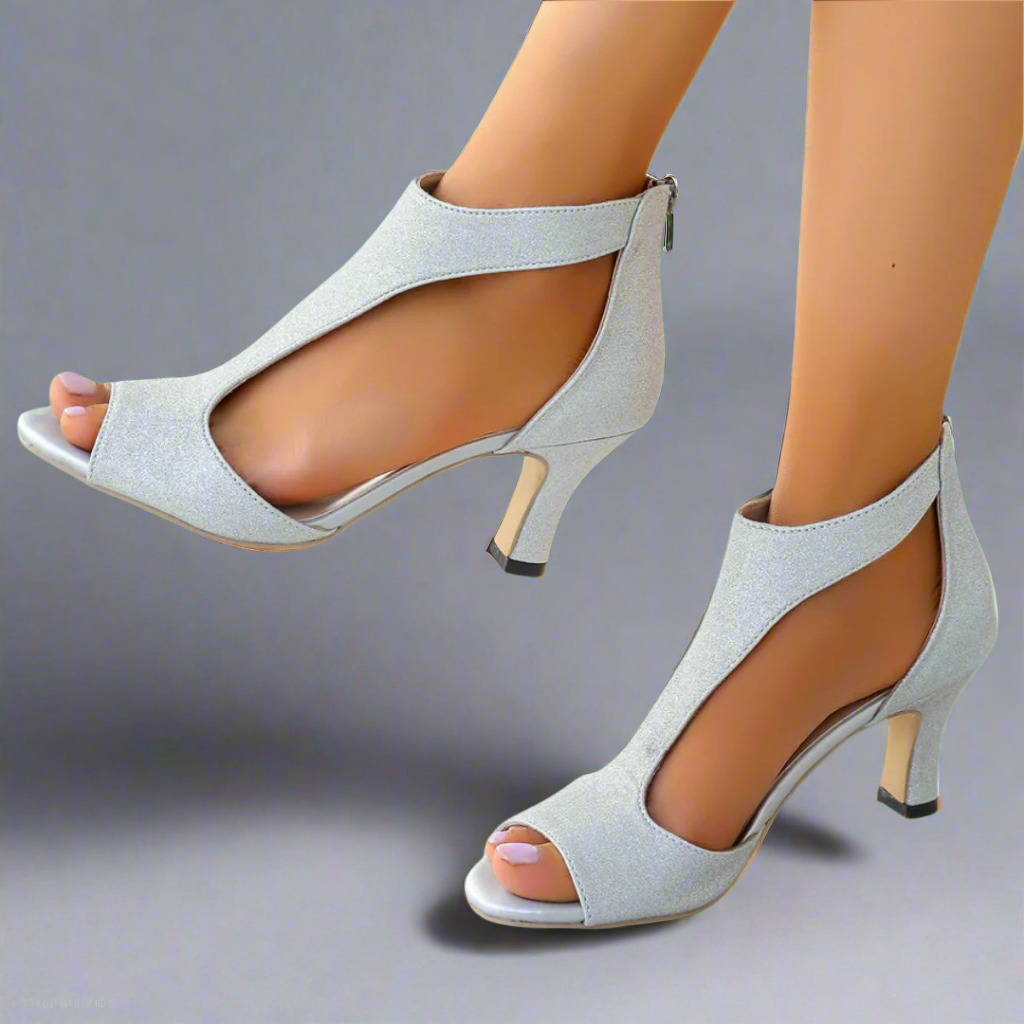 Heidrun | Elegant Comfort Sandals with Heel