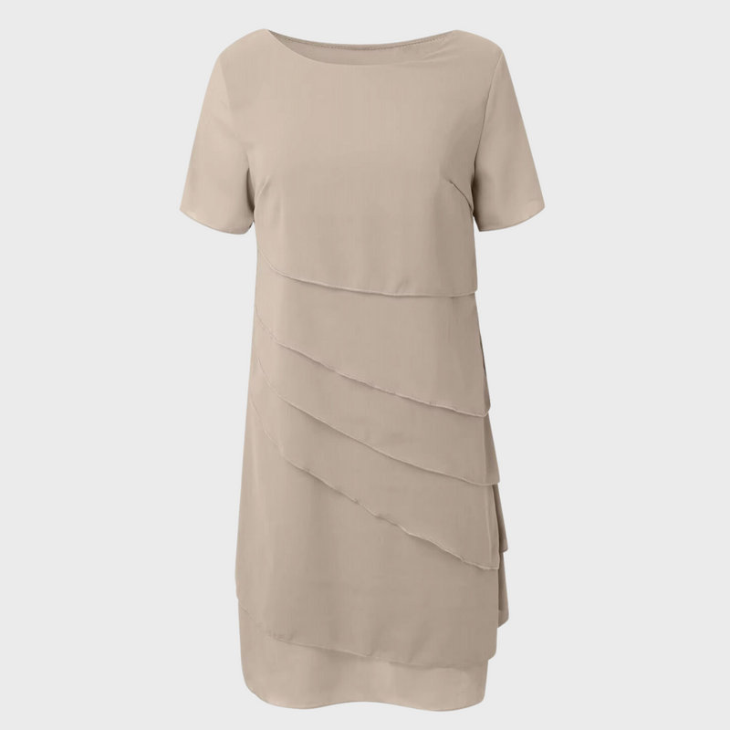 Amara™ Pleated Chiffon Dress