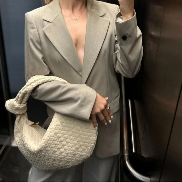 Harper™ - Large braided handbag