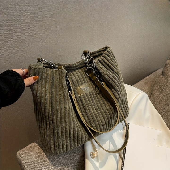 Harper™ - Soft corduroy shoulder bag