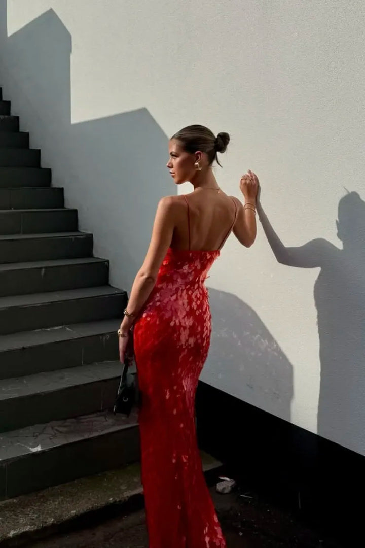 Katy | Sequin Maxi Long Dress