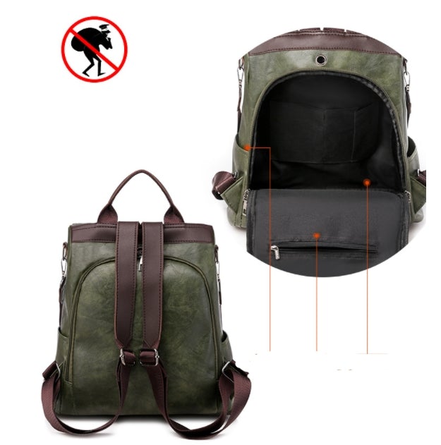 Maria™ | Harper's Versatile Leather Backpack