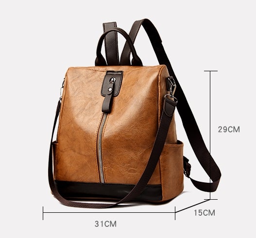 Maria™ | Harper's Versatile Leather Backpack