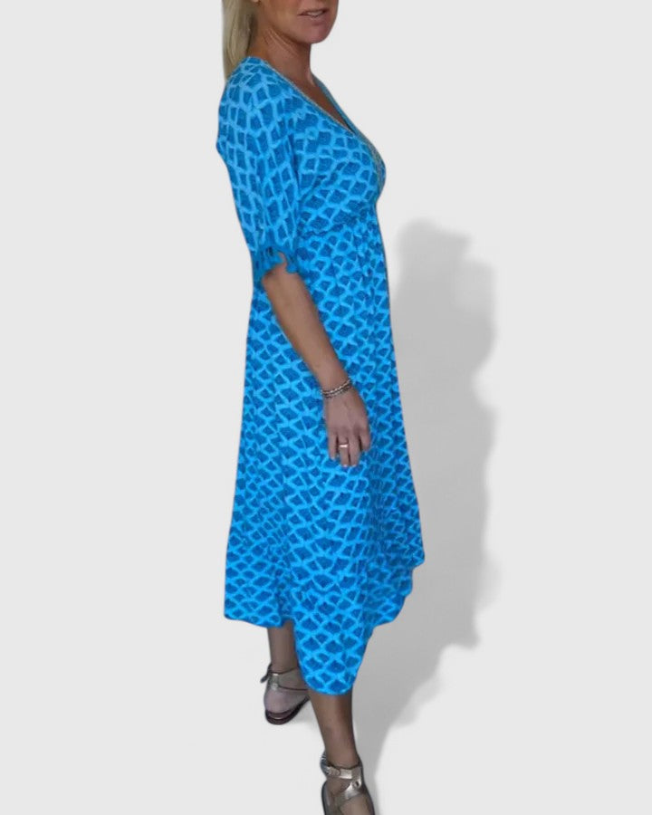 Evy | V-Neck Casual Printed Dress