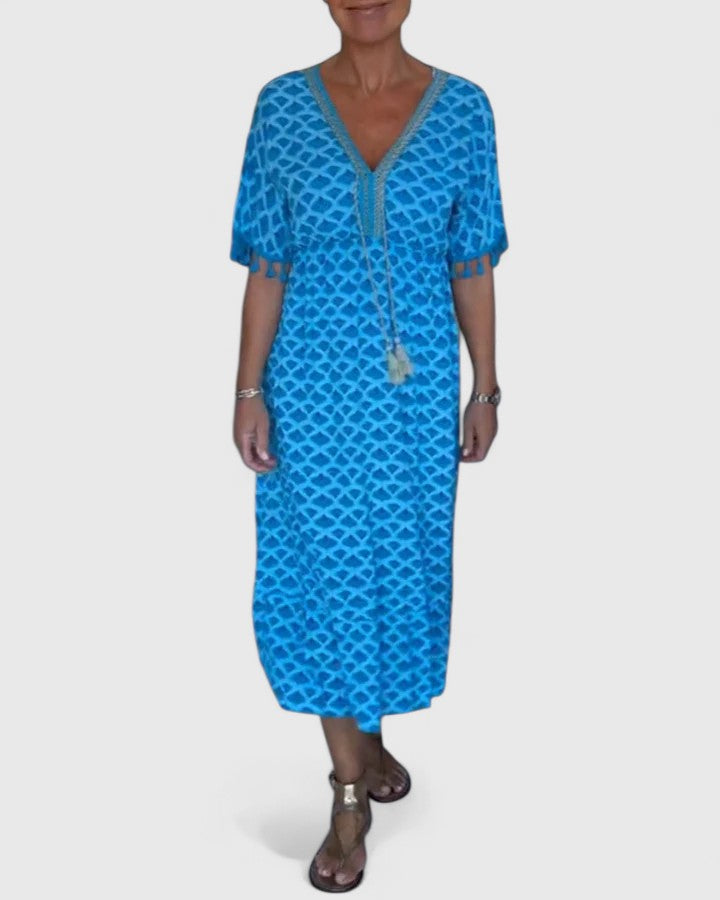 Evy | V-Neck Casual Printed Dress