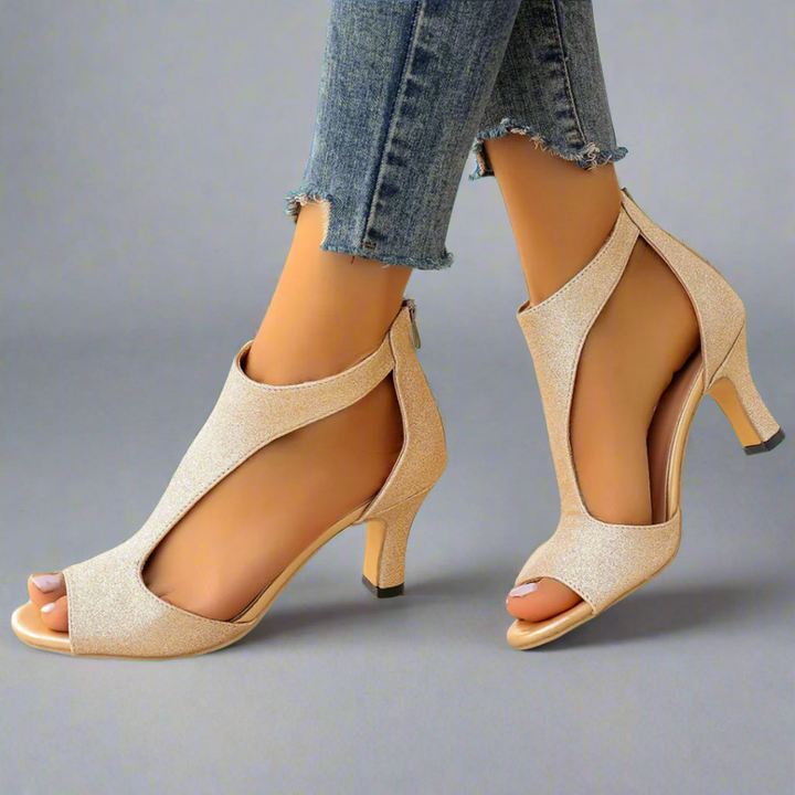 Heidrun | Elegant Comfort Sandals with Heel
