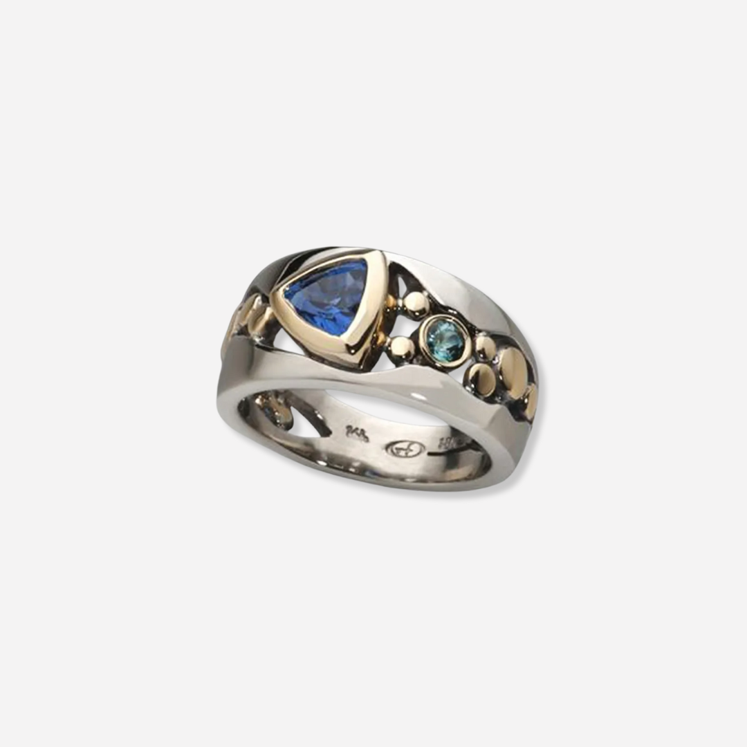 Sienna™ |  Vintage Blue Crystal Ring