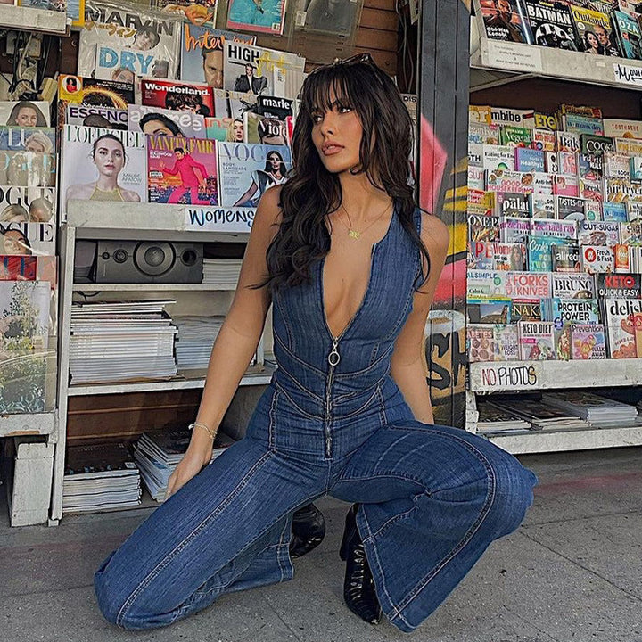 Roxanne™ | Denim Style & Comfort Jumpsuit