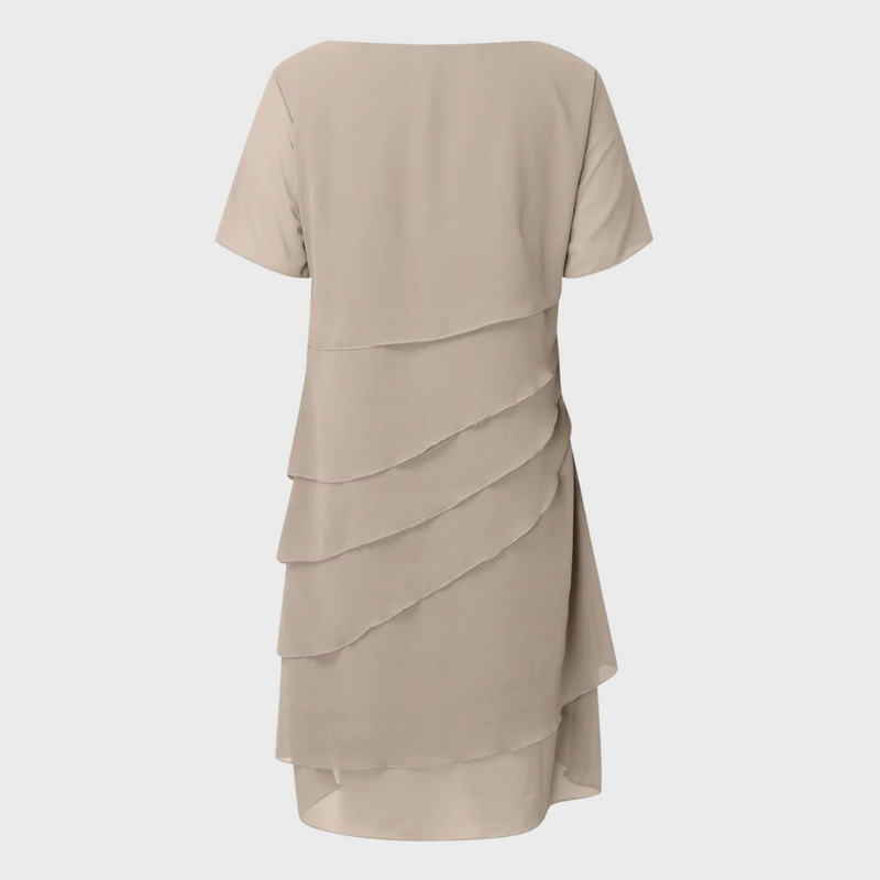Amara™ Pleated Chiffon Dress