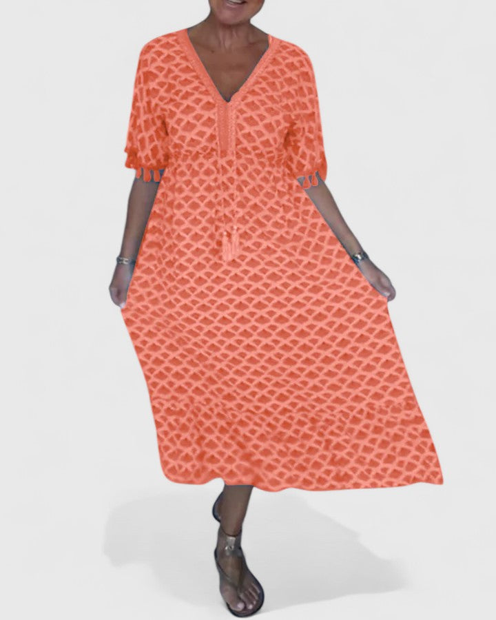 Evy | V-Neck Casual Printed Dress