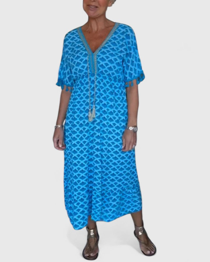 Evy | V-Neck Casual Printed Dress