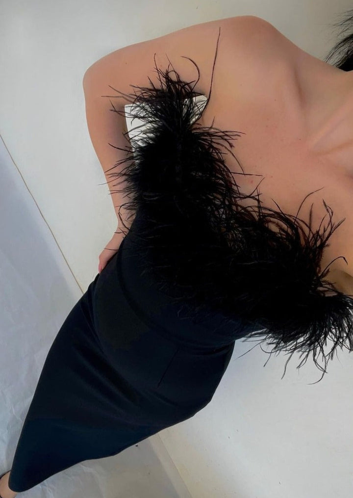 Amy | Luxurious Feather Dress