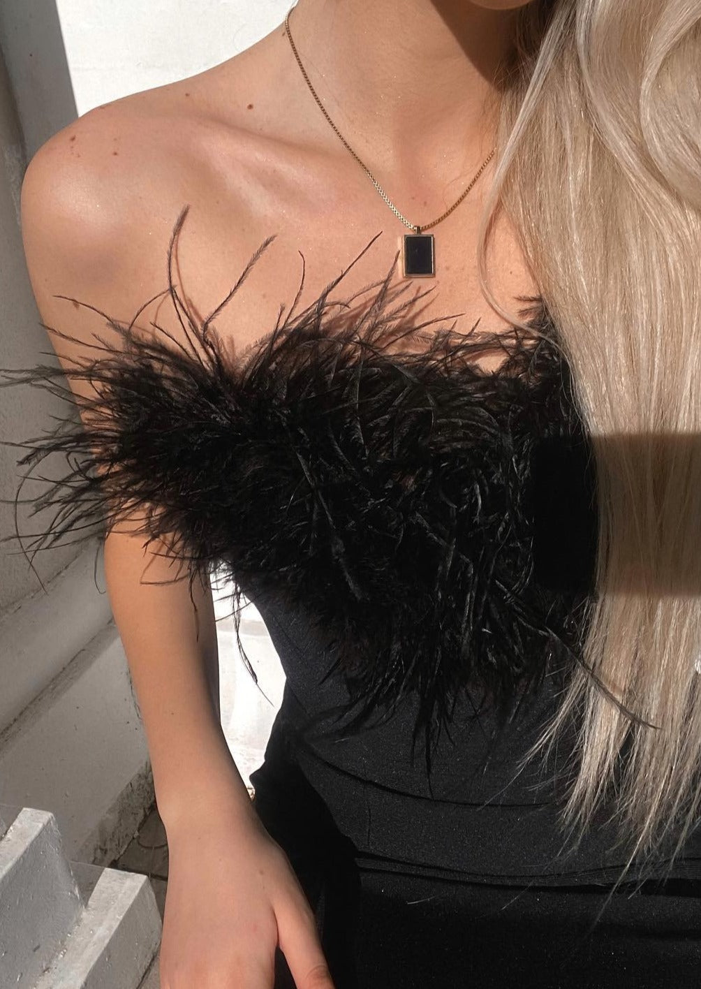 Amy | Luxurious Feather Dress