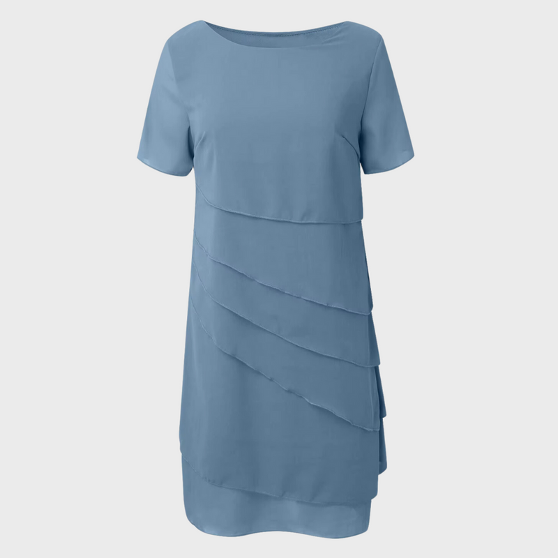 Amara™ Pleated Chiffon Dress