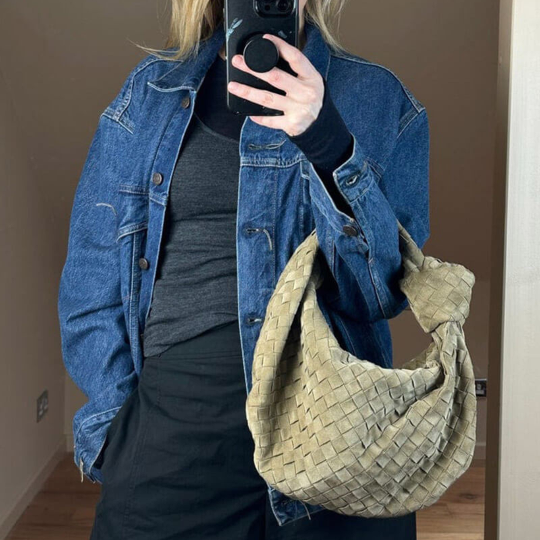 Harper™ - Large braided handbag