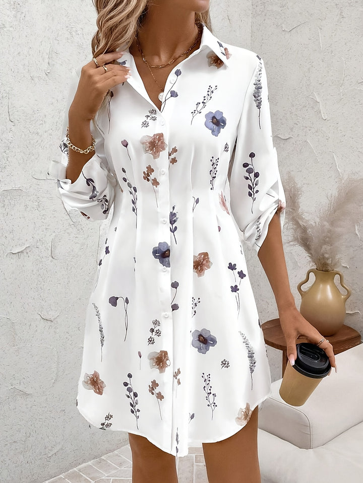 Amy | Luxe Floral Print Dress
