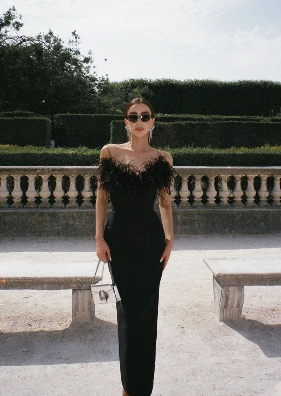 Amy | Luxurious Feather Dress