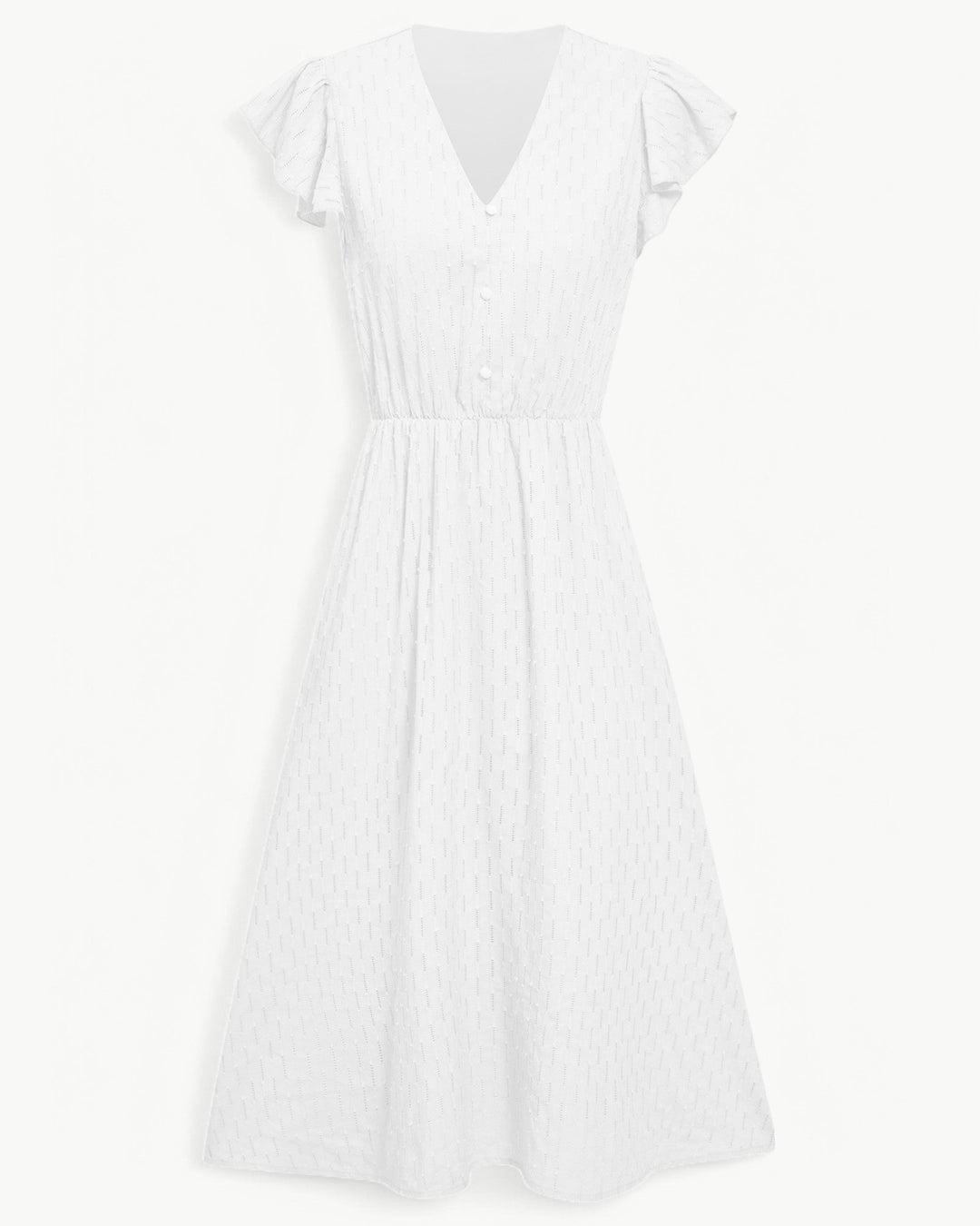 Lara™ | Women’s Elegant Midi Dress with V-Neck