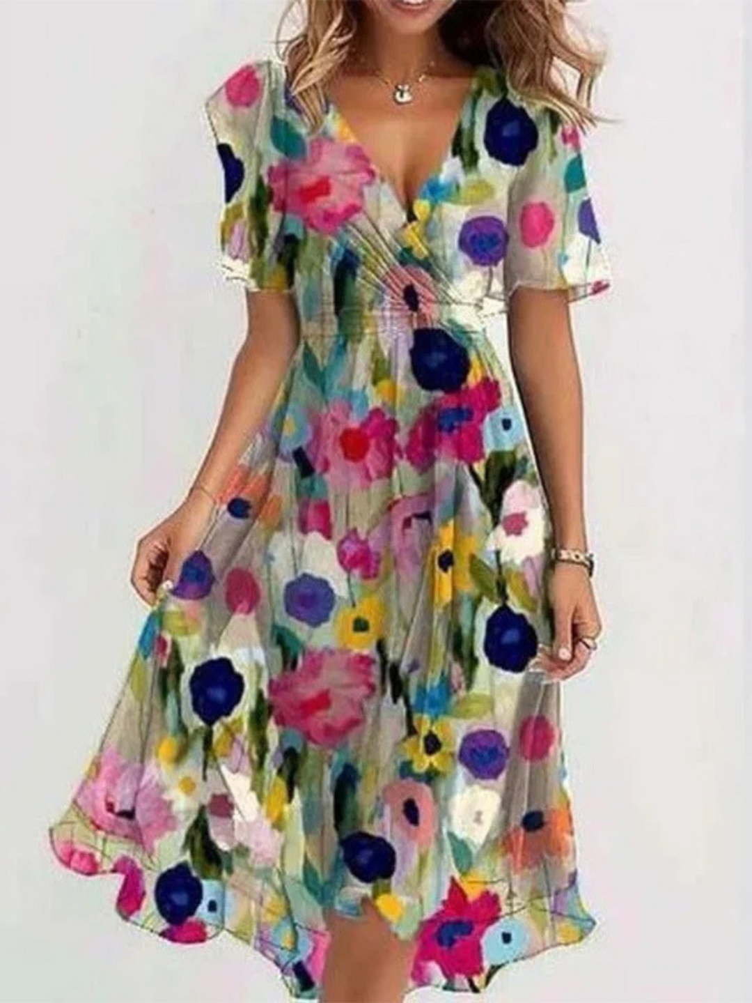 LEANNE | CASUAL BOHO GRADIENT DRESS