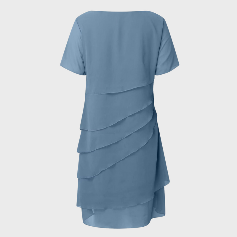 Amara™ Pleated Chiffon Dress