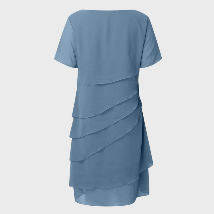 Amara™ Pleated Chiffon Dress