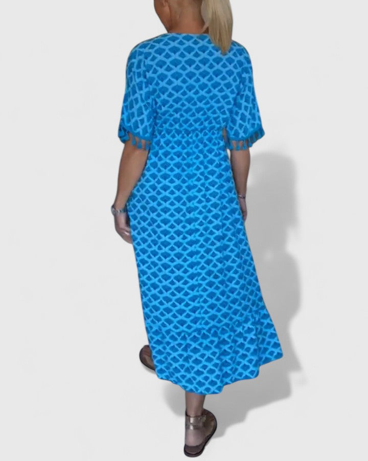 Evy | V-Neck Casual Printed Dress