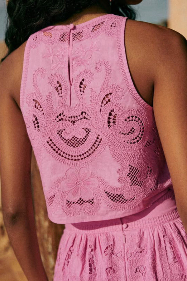 Moise™ | Women's Pink Lace Set