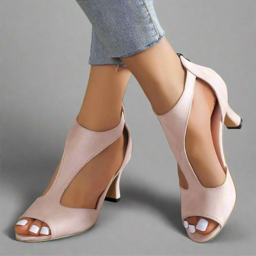 Heidrun | Elegant Comfort Sandals with Heel