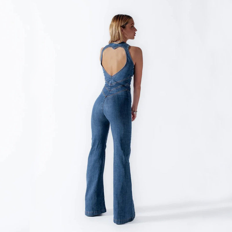 Roxanne™ | Denim Style & Comfort Jumpsuit