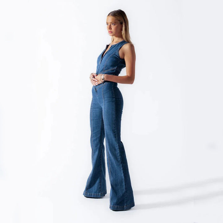 Roxanne™ | Denim Style & Comfort Jumpsuit