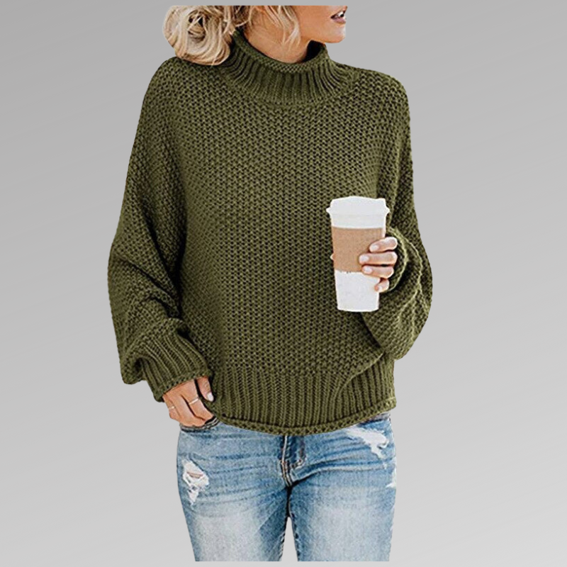 Temia | Cozy Knit Turtleneck Sweater