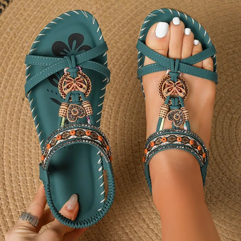 Kyra | Butterfly Flat Sandals
