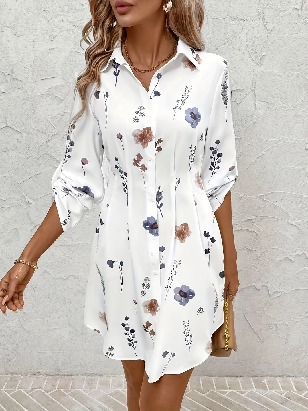 Amy | Luxe Floral Print Dress
