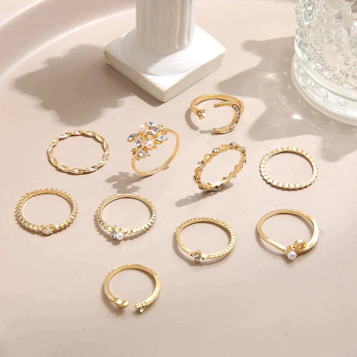 Milly™ | Bohemian Set of 10 Rings