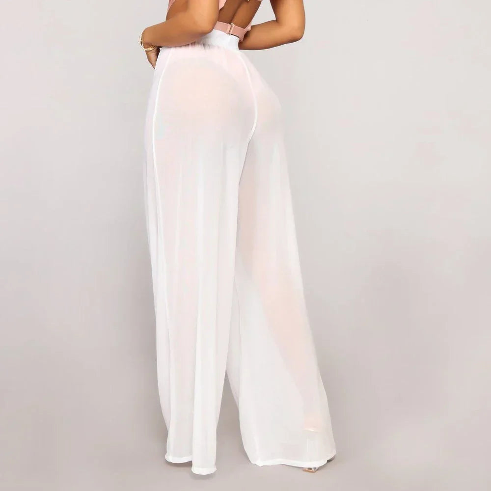Catharina™ Sheer  Wide-Leg Pants