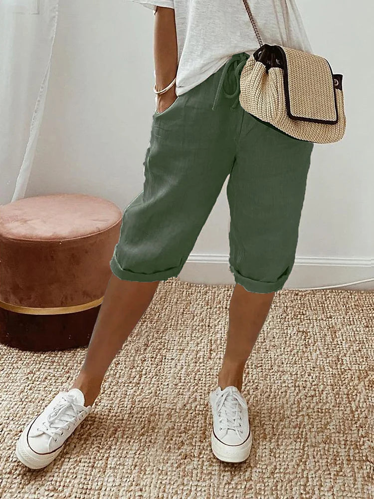 EMMA™ - Cotton-Linen Women's Shorts