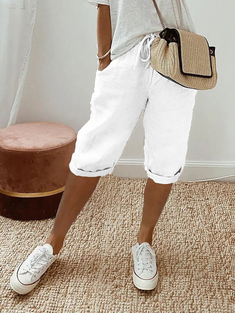 EMMA™ - Cotton-Linen Women's Shorts