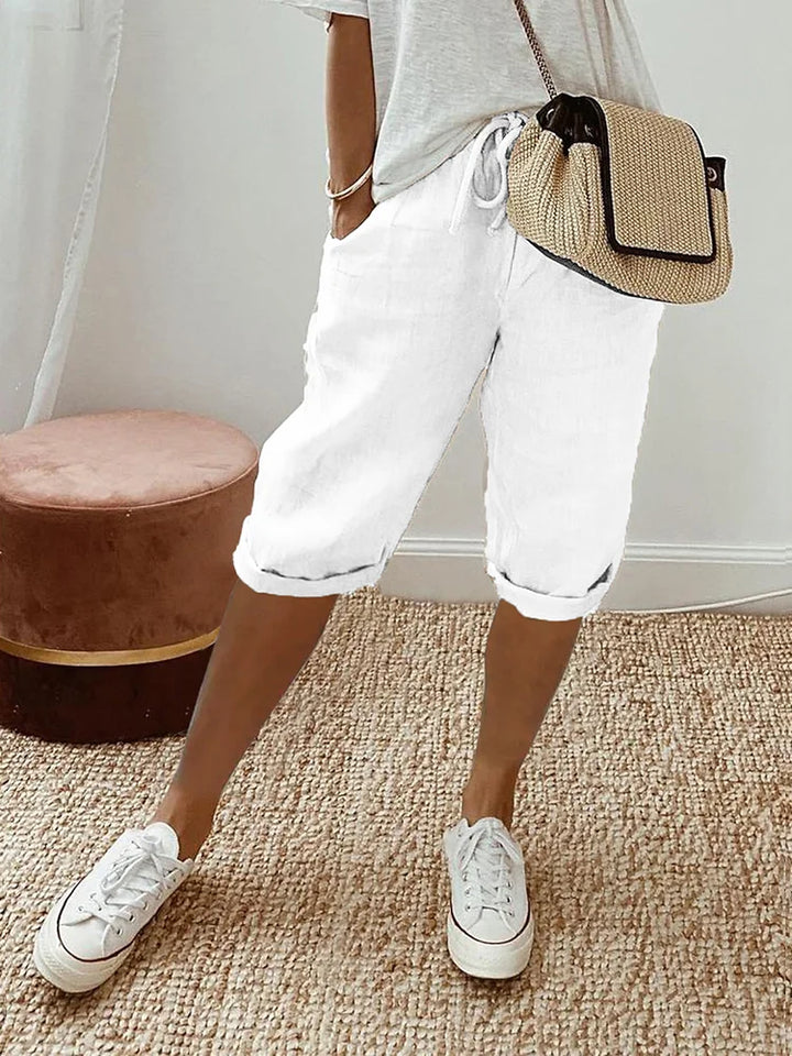 EMMA™ - Cotton-Linen Women's Shorts