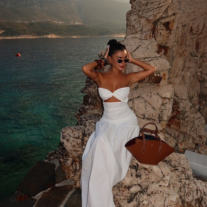 Linda | Breasted Hollowed Maxi Dress