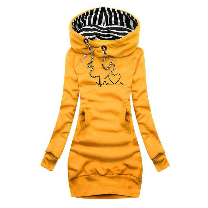 Cécile™ | Heartbeat Printed Sweater Dress