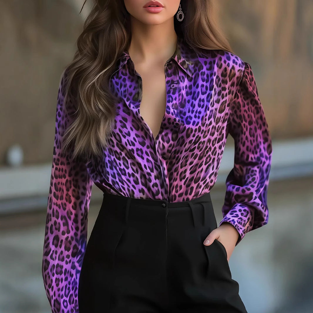 Serpent Luxe | Satin Print Blouse