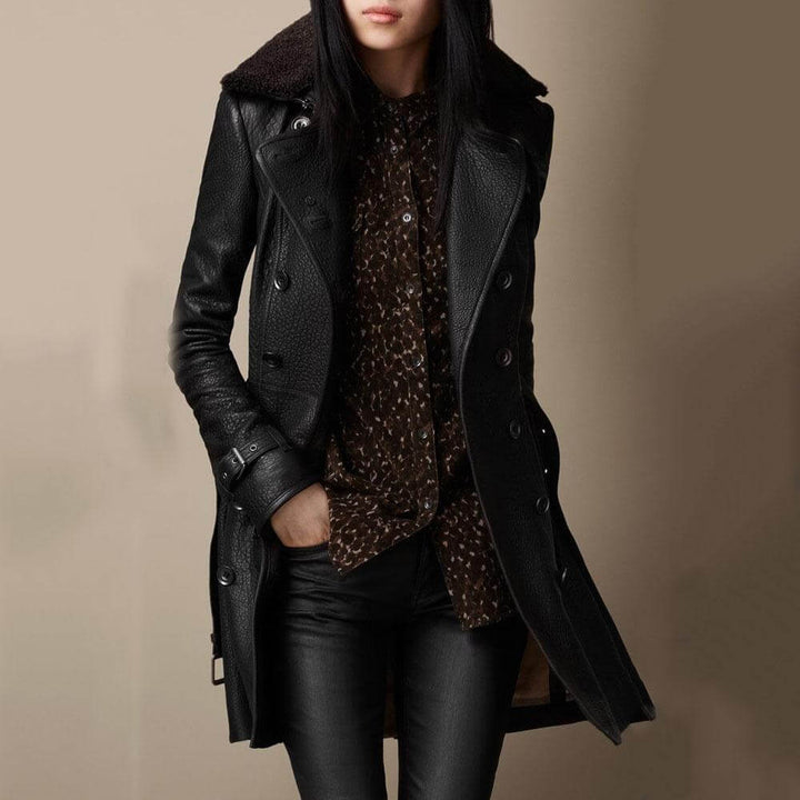 Ada™ | Leather Trench Coat