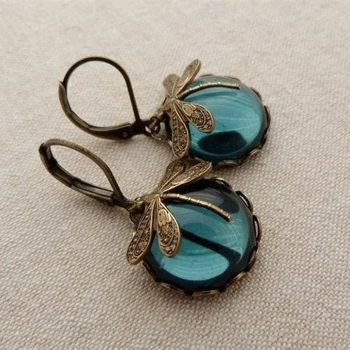 Dragonfly™ | Earrings in Antique Gold
