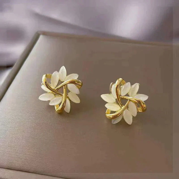Lucy™ | Sonja Luxe Earrings of White Opal